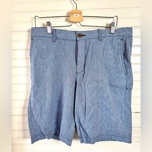 Tommy Bahama Light Blue Pinstripe Flat Front Men’s Shorts